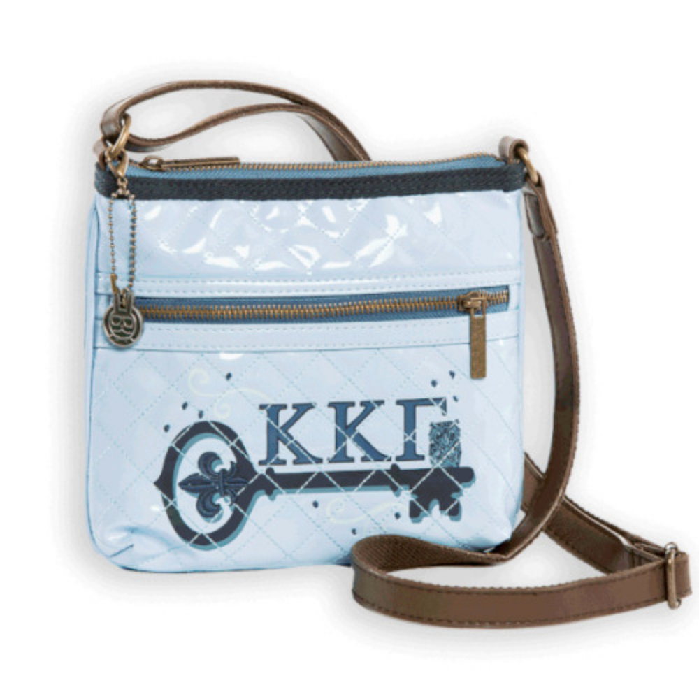 Kappa Kappa Gamma CROSS BODY BAG PURSE Blue